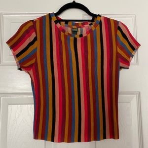 Stripped Wild Fable Crop Top